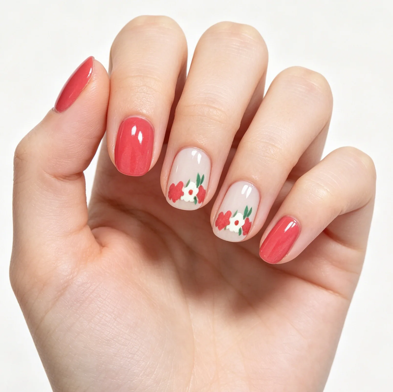 Nail Art Home Service - 24 pieces of transparent bare bottom