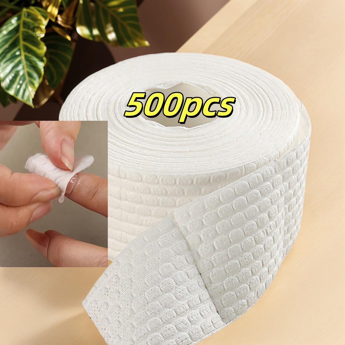Nail Art Remover - 300/500Pcs/Roll Nail Cotton Wipes UV Gel