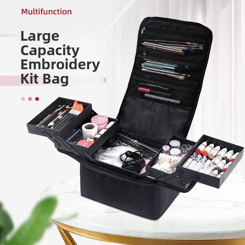 Nail Art Home Service - Portable Multi-layer Storage Box for Eyela