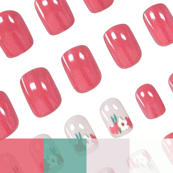 24 pieces of transparent bare  - Nail Art Home Service ulasan dan harga