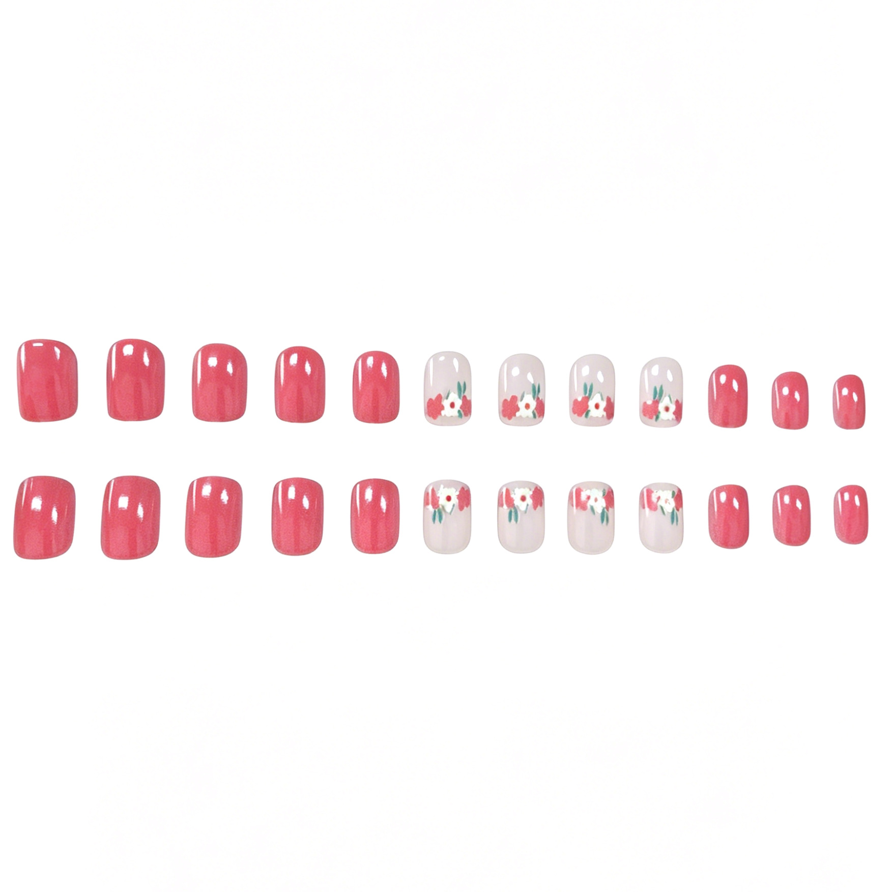 24 pieces of transparent bare  - Nail Art Home Service ulasan dan harga