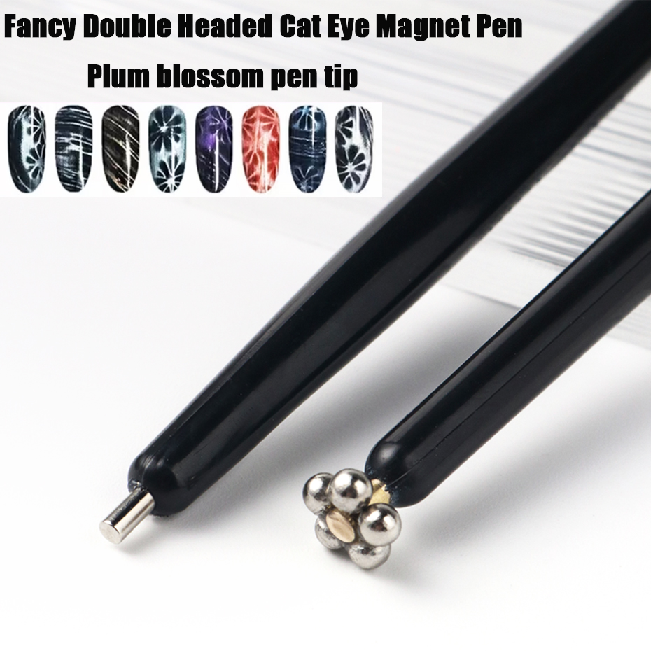 1/2pcs Fancy Double Headed Cat - Nail Art Full Cat Eye ulasan dan harga