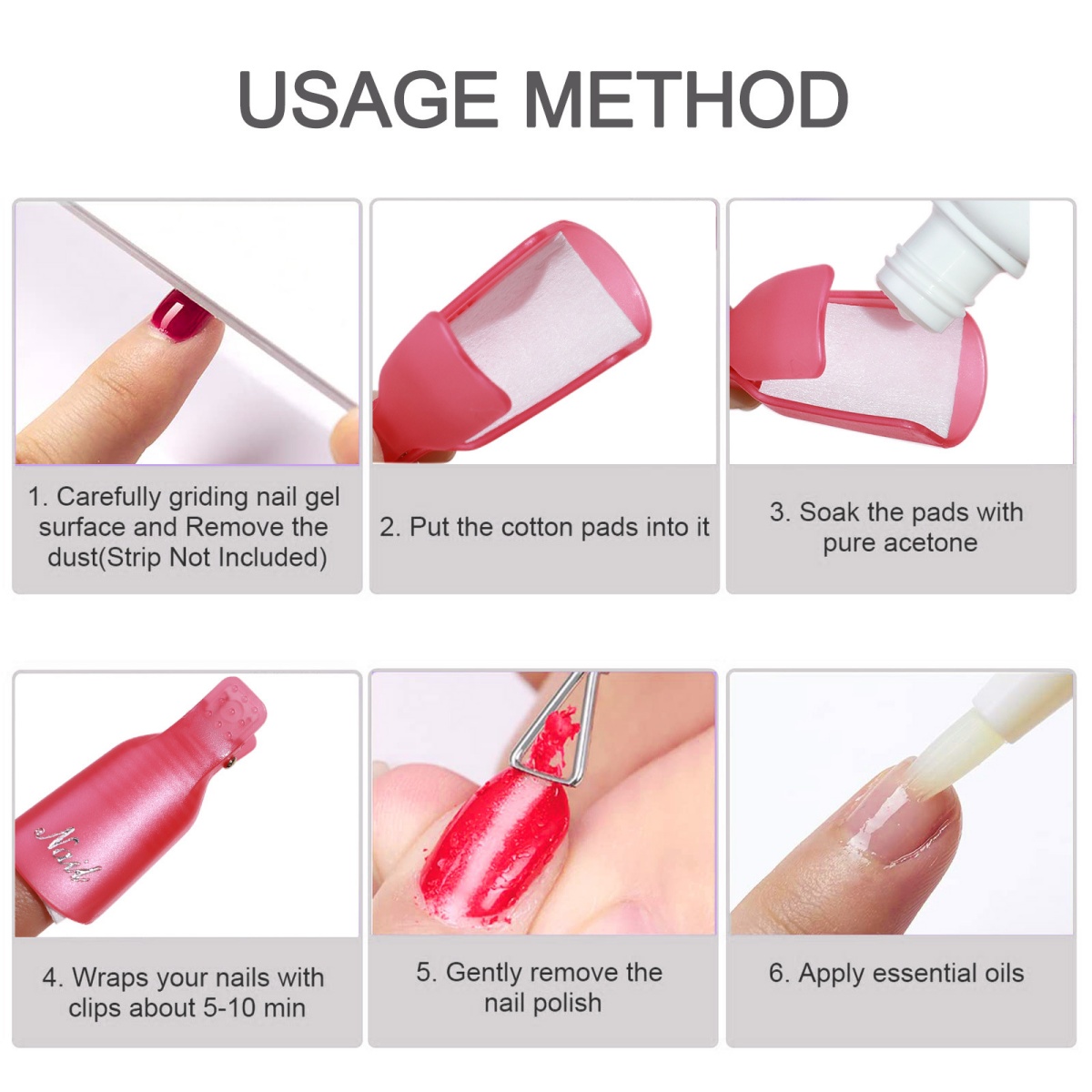 10 pieces Nail Polish Remover  - Nail Art Remover ulasan dan harga