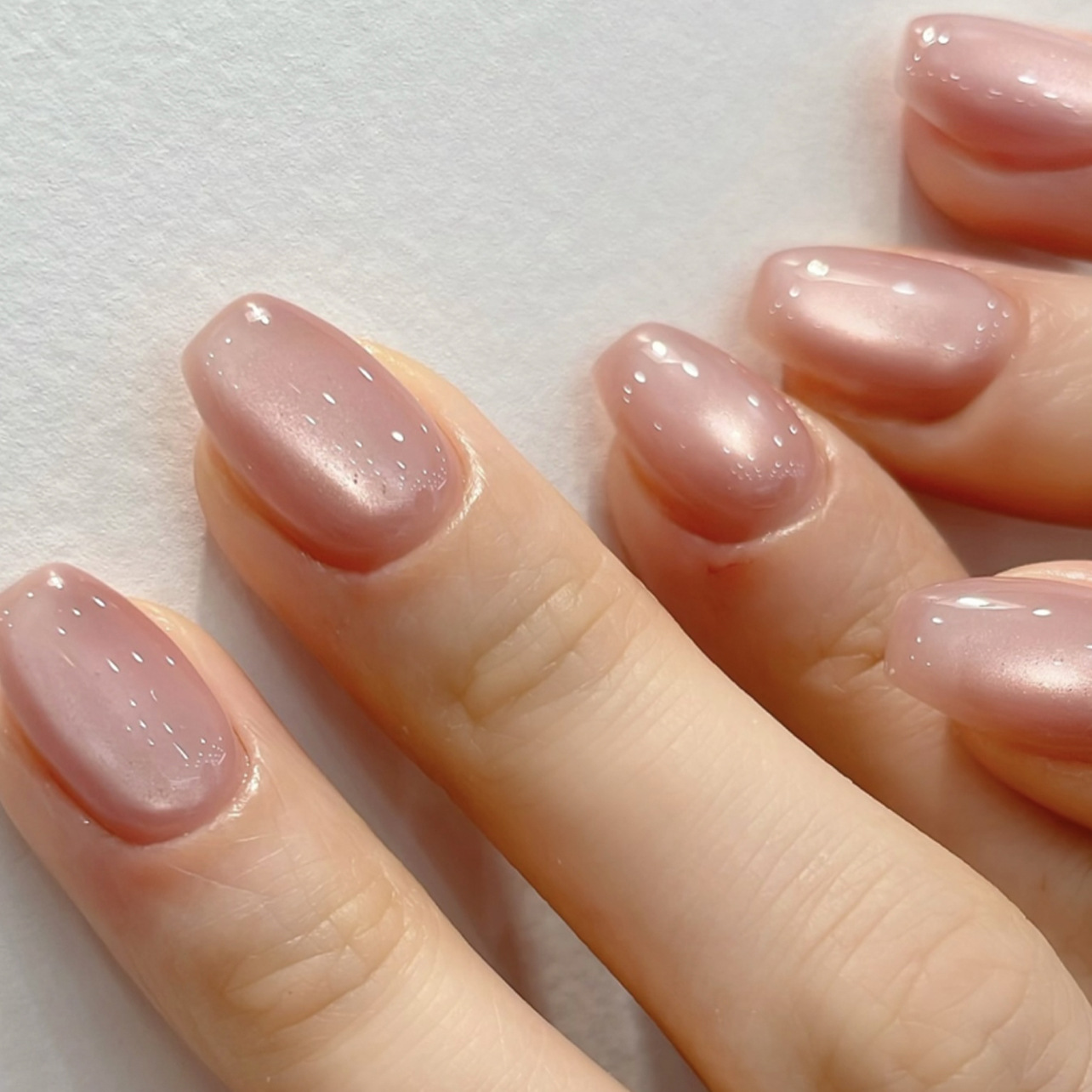 24Pcs French Glitter Press on  - Nail Art Full Cat Eye ulasan dan harga