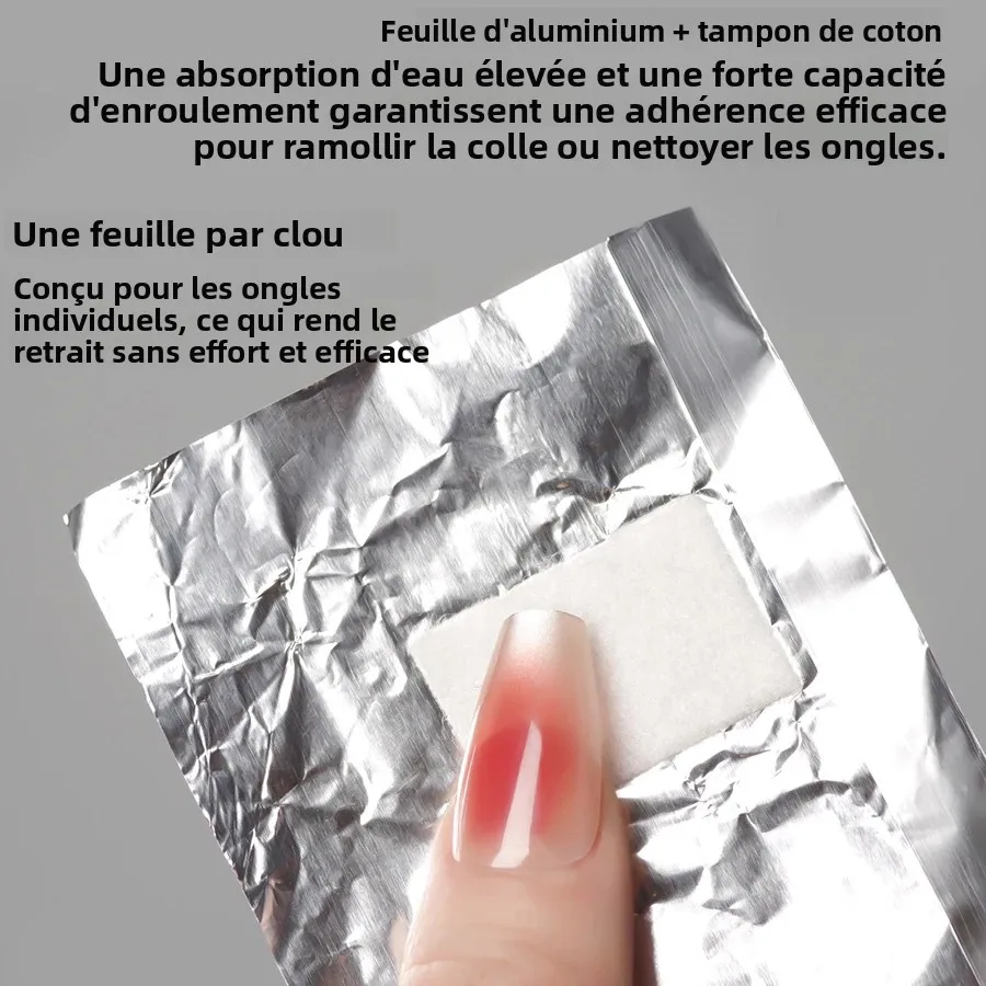 100Pcs Bag Aluminium Foil Nail - Nail Art Remover ulasan dan harga