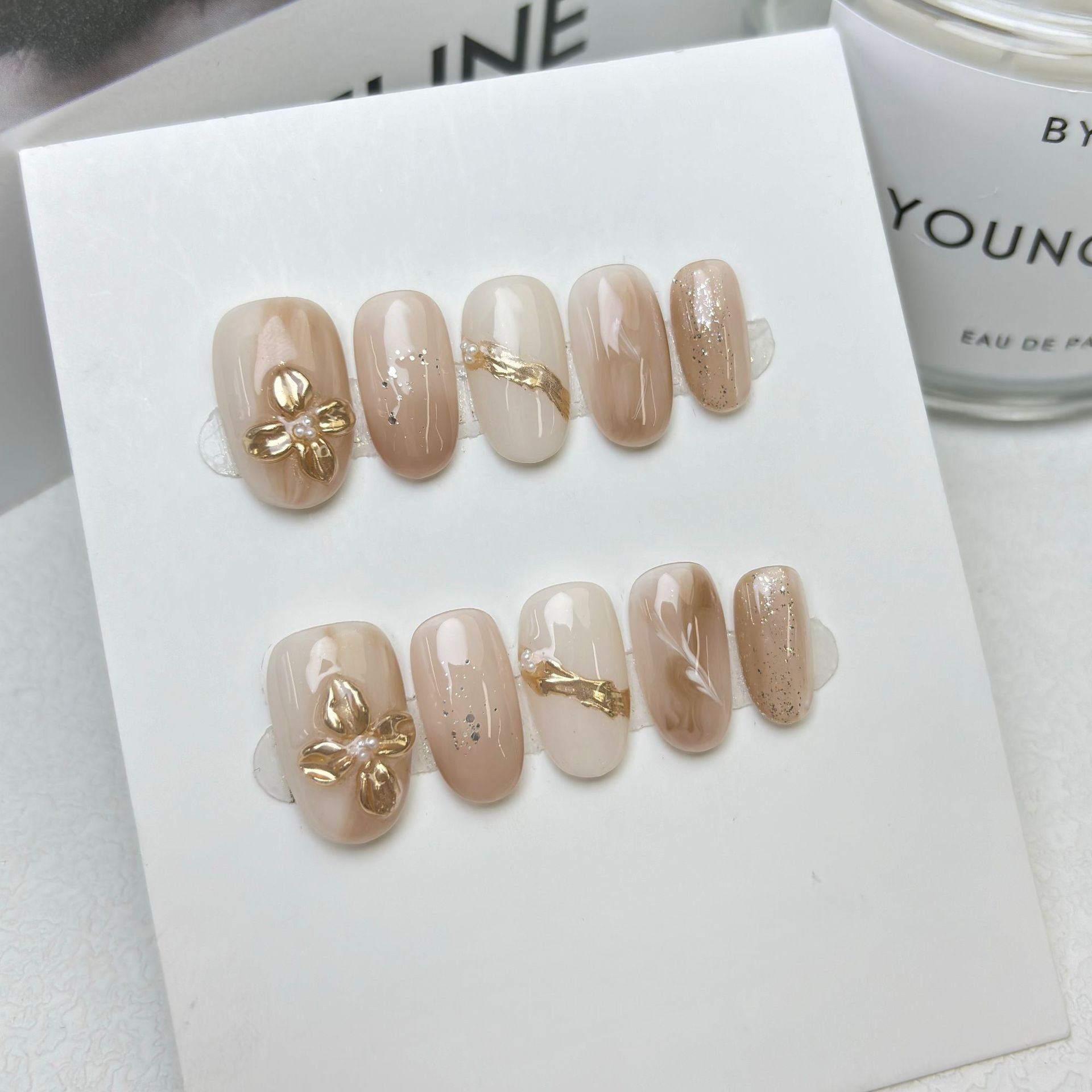 10pcs Short Square Handmade Pr - Nail Art Full Cat Eye ulasan dan harga