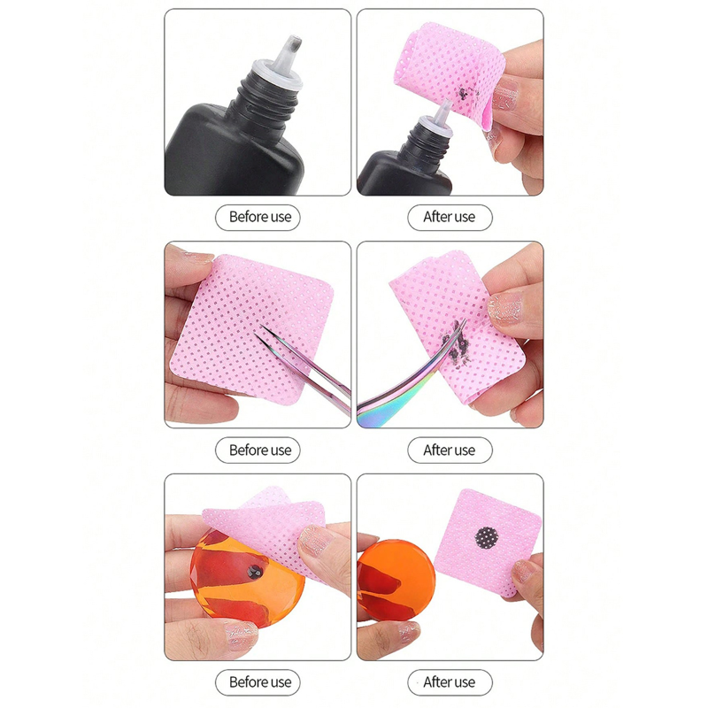 Lint Free Wipes Cleaning Tool  - Nail Art Remover ulasan dan harga