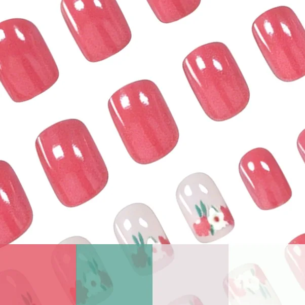 24 pieces of transparent bare  - Nail Art Home Service ulasan dan harga