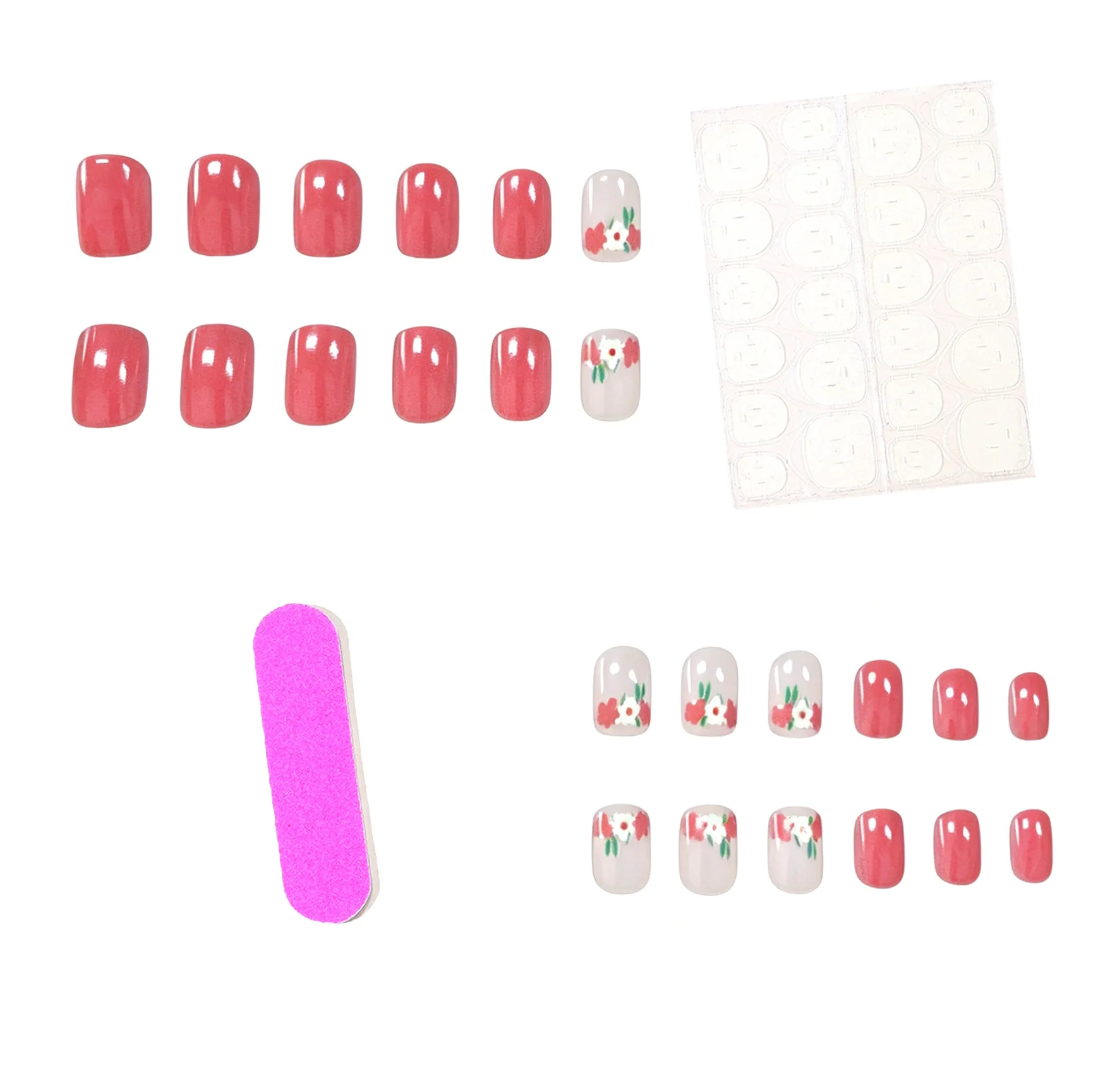 24 pieces of transparent bare  - Nail Art Home Service ulasan dan harga