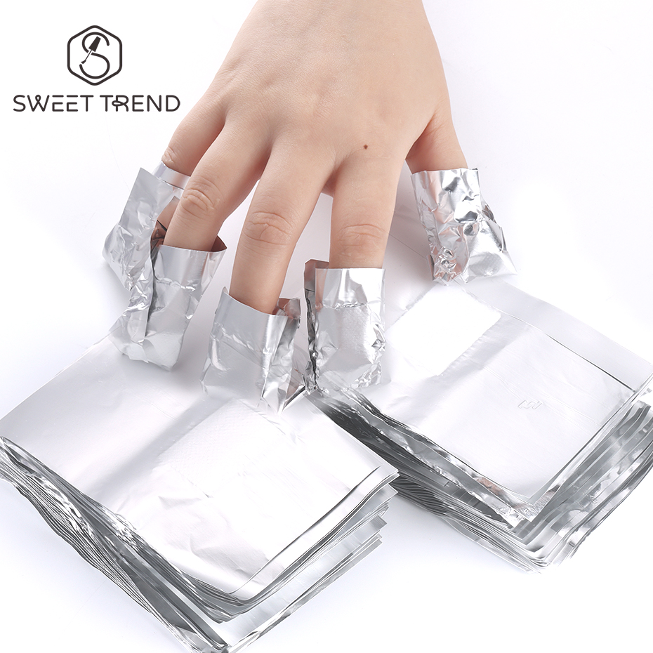 50/100pcs Immersion Remover Al - Nail Art Remover ulasan dan harga