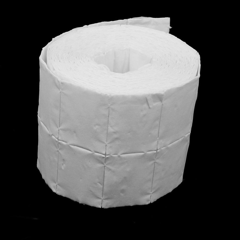 500Pcs White 4x5cm Nail Polish - Nail Art Remover ulasan dan harga